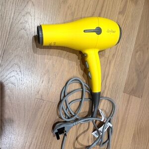 Drybar Vibrant Yellow Hair Dryer with Gray Details